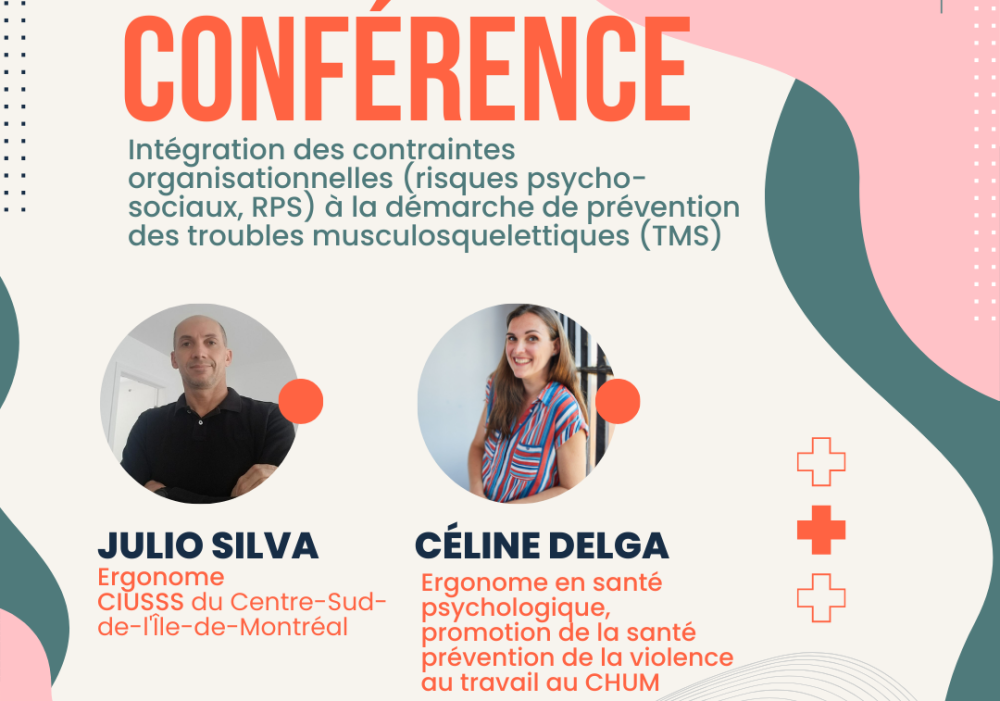 Conférence et 5@7 du mois de l’ergonomie ! 